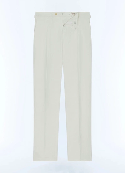 Pantalon blanc homme serge de lin certifié Fursac - P3EXIN-FX03-A001